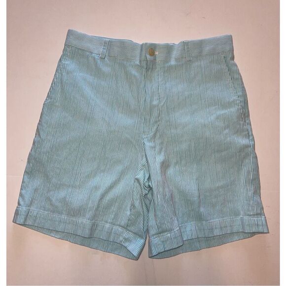 Southern Tide Other - Southern Tide the Skipjack Green‎ Striped Seersucker Bermuda Shorts 32 A19